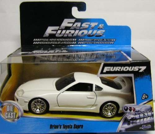 JADA Diecast Model Car Toyota Supra Brian Fast & Furious 7 Movie Film TV 1/32 scale new in pack
