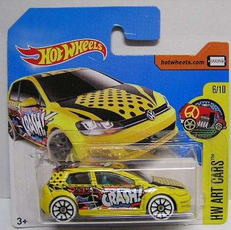 Hotwheels Hot Wheels Diecast Model Car 2017 16 / 365 VW Volkswagen Golf Mk VII Mk 7 1/64 scale new