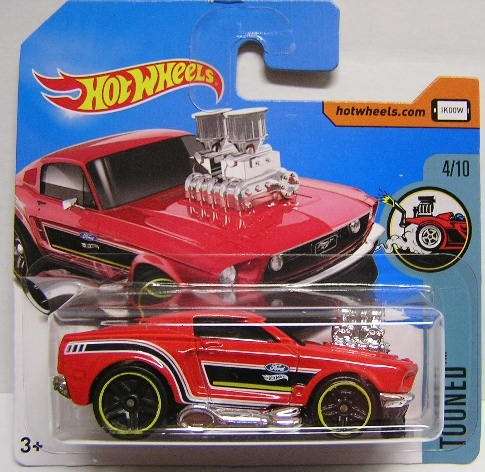 Hotwheels Hot Wheels Diecast Model Car 2017 27 / 365 Ford Mustang 1968 Tooned + carbs 1/64 scale new