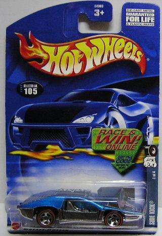 Hotwheels Hot Wheels Diecast Model Car 2002 No 105 Side Kick Redline 1/64 scale new in pack