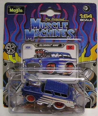 Maisto Muscle Machines Diecast Model Car Chevy Chevrolet Nomad Stationwagon 1955 1/64 scale new