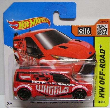 Hotwheels Hot Wheels Diecast Model Car 2015 98 / 250 Ford Transit Connect Panelvan 1/64 scale new