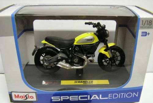 Maisto Diecast Model Motorcycle Bike Ducati Scrambler 1/18 scale new in pack