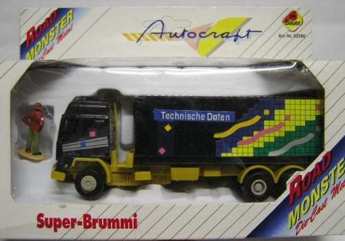 Brummi Diecast Model Volvo Container Cargo Truck with figure accessory 1/50 scale new in pack