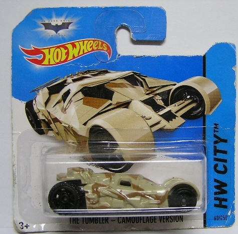Hotwheels Hot Wheels Diecast Model Car 2014 63 / 250 Batman Movie Film TV Tumbler new in pack