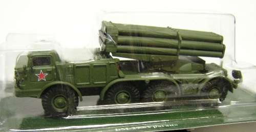 Russian Military Vehicle Diecast Model Collection BM27 BM 27 Uragan Rocket Launcher 1/72 OO railway