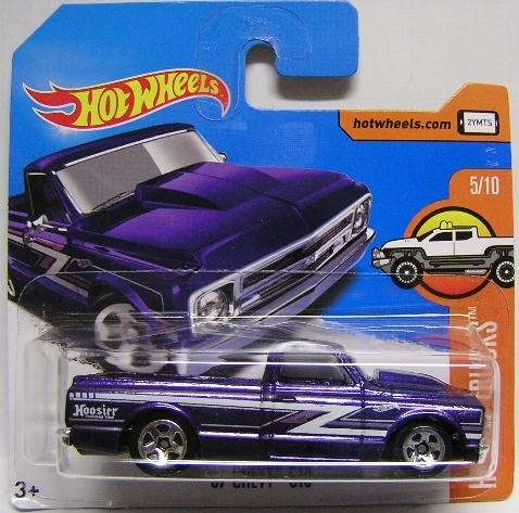 Hotwheels Hot Wheels Diecast Model Car 2017 158 / 365 Chevy Chevrolet C10 C 10 Pickup 1967 Hot Truck