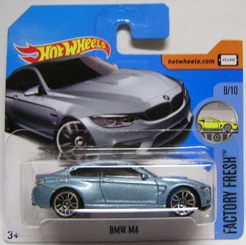 Hotwheels Hot Wheels Diecast Model Car 2017 154 / 365 BMW M4 M 4 1/64 scale new in pack