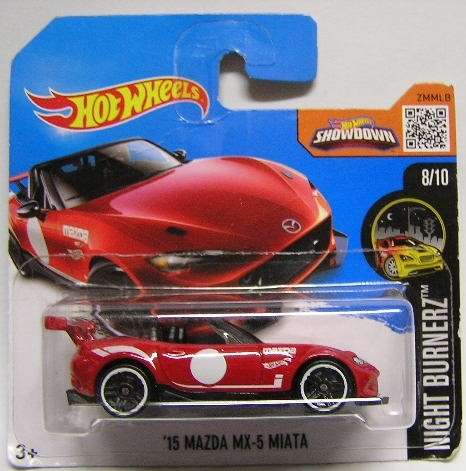 Hotwheels Hot Wheels Diecast Model Car 2016 88 / 250 Mazda MX5 MX 5 Miata 2015 1/64 scale new in pac