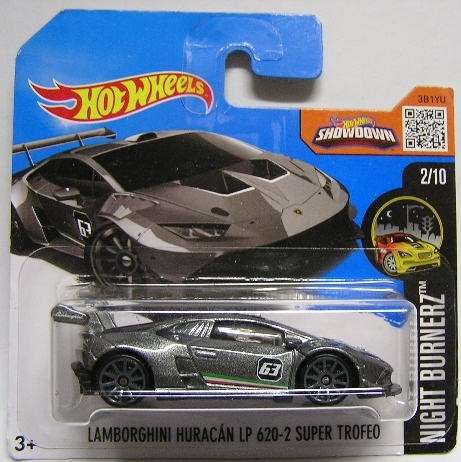 Hotwheels Hot Wheels Diecast Model Car 2016 82 / 250 Lamborghini Huracan LP 620-2 Super Trofeo No 63