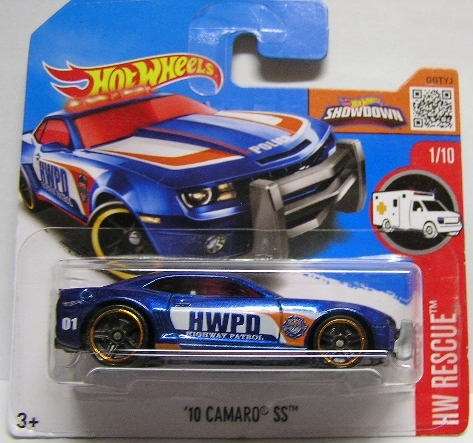Hotwheels Hot Wheels Diecast Model Car 2016 211 / 250 Chevy Chevrolet Camaro SS 2010 "HWPD"1/64 scal
