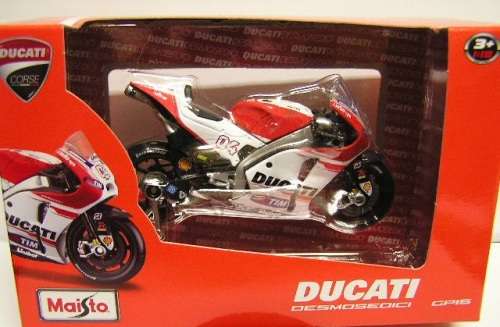 Maisto Diecast Model Motorcycle Bike MotoGP Ducati Desmosedici Dovisioso No 4 GP 2015 "TIM" 1/18 sca