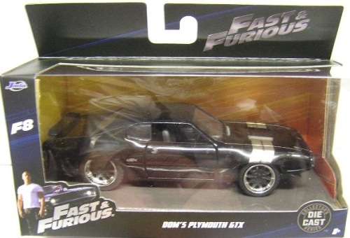 JADA Diecast Model Car Plymouth GTX Dom Fast & Furious 8 Movie Film TV 1/32 scale new in pack