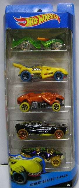 Hotwheels Hot Wheels Diecast Model Car Set 5 pack Street Beasts +- 1/64 scale new in pack