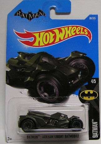 Hotwheels Hot Wheels Diecast Model Car 2017 88 / 365 Batman Batmobile Arkham Knight Movie Film TV
