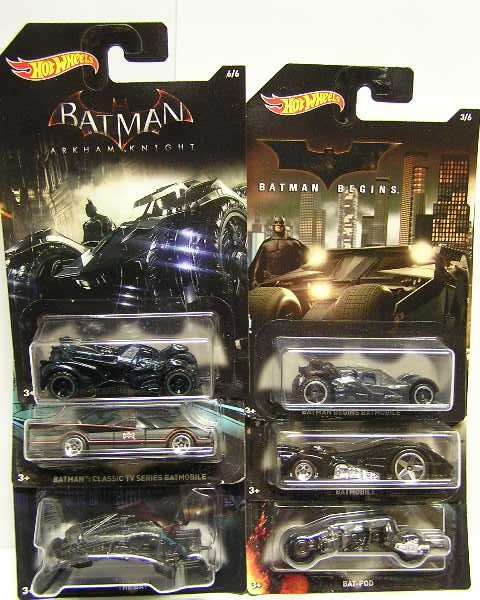 Hotwheels Hot Wheels Diecast Model Car Set Batman 6 piece 2014 new in pack