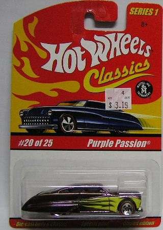 Hotwheels Hot Wheels Diecast Model Car Classics Series Purple Passion 1/64 scale new in pack