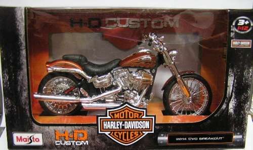 Maisto Diecast Model Motorcycle Bike Harley Davidson CVO Breakout 2014 1/12 scale new in pack