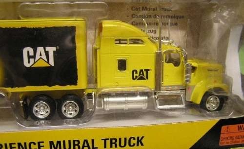 Norscot Diecast Model 55169 Kenworth Truck & Box Trailer Cat Caterpillar Mural 1/50 scale new in pac