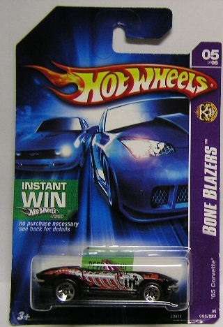 Hotwheels Hot Wheels Diecast Model Car 2007 85 / 223 Chevy Chevrolet Corvette 1965 Conv Bone Blazers
