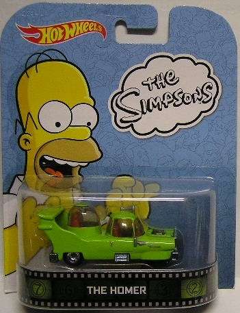 Hotwheels Retro Series  Diecast Model Car Movie Film Simpsons Homer 1/64 scale new in pack