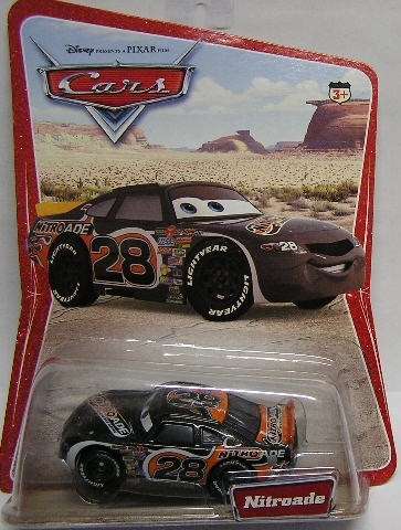 Disney Mattel Pixar Diecast Model Car Cars Movie Original Nitroade No 28 1/55 scale new in pack