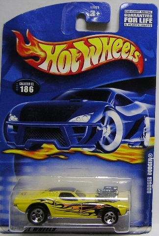 Hotwheels Hot Wheels Diecast Model Car 2001 No 186 Rodger Dodger 1/64 scale new in pack