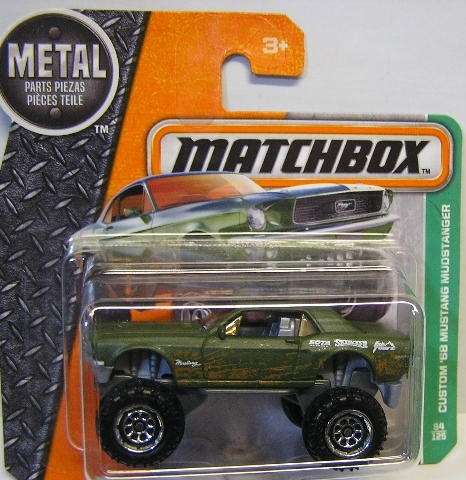 Matchbox Diecast Model Car 2016 94 / 125 Ford Mustang Custom 1968 Mudstanger new in pack