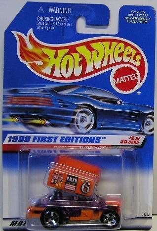 Hotwheels Hot Wheels Diecast Model Car First Ed 1998 No 640 Slideout No 6 Oval track racer new in pa