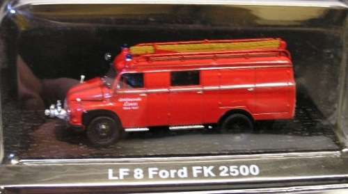 Diecast Model Fire Engine Truck Collection Ford FK 2500 LF 8 1/72 OO railway scale new in pack