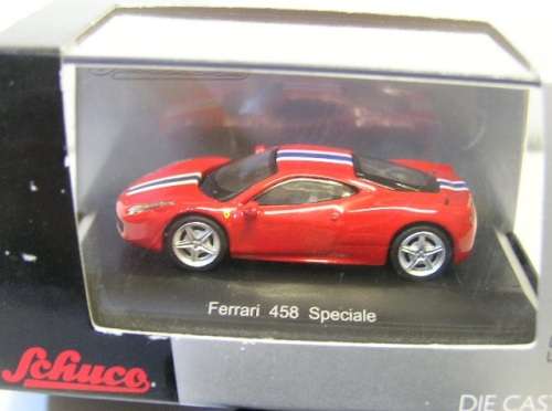 Schuco Diecast Model Car 26133 Ferrari 458 Speciale 1/87 HO railway scale new in pack