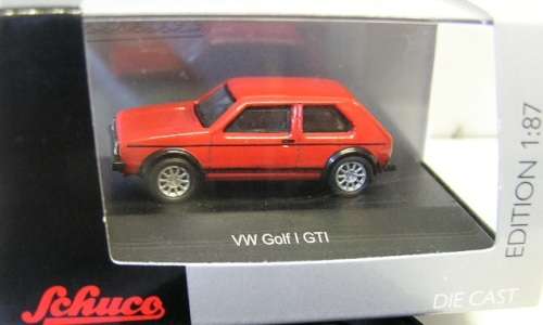 Schuco Diecast Model Car 26094 VW Volkswagen Golf Mk I Mk 1 GTi 1/87 HO railway scale new in pack