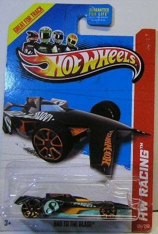 Hotwheels Hot Wheels Diecast Model Car Treasure Hunt 2013 124 / 250 Bad To The Blade No 8 1/64 scale