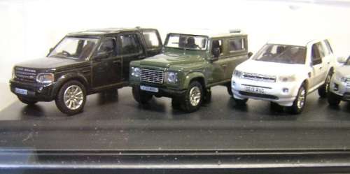 Oxford Diecast Model Car SET44 5 pk Land Rover Discovery Defender 90 Freelander Evoque Range Rover