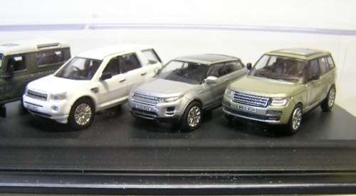 Oxford Diecast Model Car SET44 5 pk Land Rover Discovery Defender 90 Freelander Evoque Range Rover