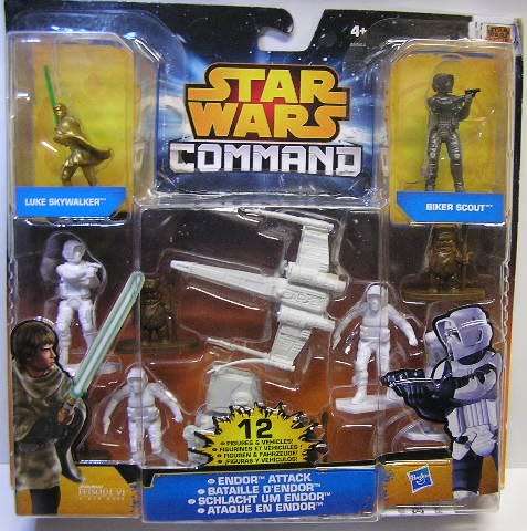 Hasbro Star Wars Command Collectible Figure Figurine Set 12 pce Endor Attack Episode 6 new in pack