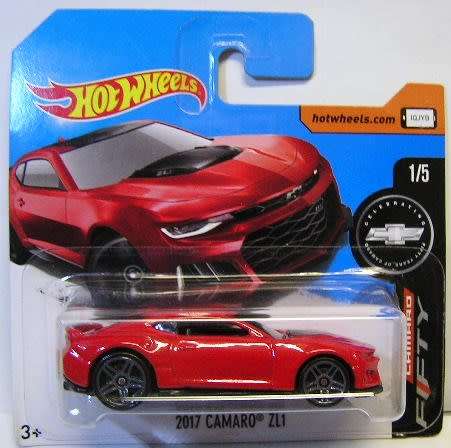 Hotwheels Hot Wheels Diecast Model Car 2017 220 / 365 Chevy Chevrolet Camaro 50th Anniv ZL 1 ZL12017