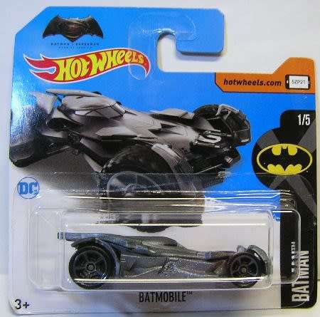 Hotwheels Hot Wheels Diecast Model Car 2017 237 / 365 Batman vs Superman Movie Film Batmobile new