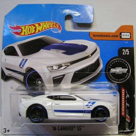 Hotwheels Hot Wheels Diecast Model Car 2017 265 / 365 Chevy Chevrolet Camaro SS 2016 50th Anniv 1/64
