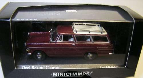 Minichamps Diecast Model Car 040212 Opel Rekord Caravan Stationwagon Ltd Ed 1/43 scale new in pack