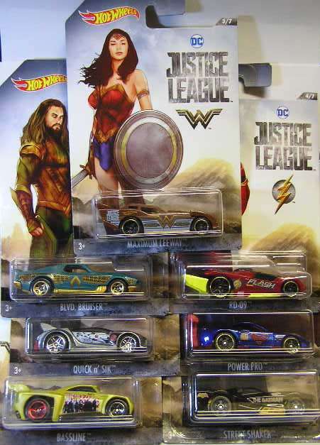 Hotwheels Hot Wheels Diecast Model Car Justice League Set TV Movie Wonder Woman Superman Batman Flas