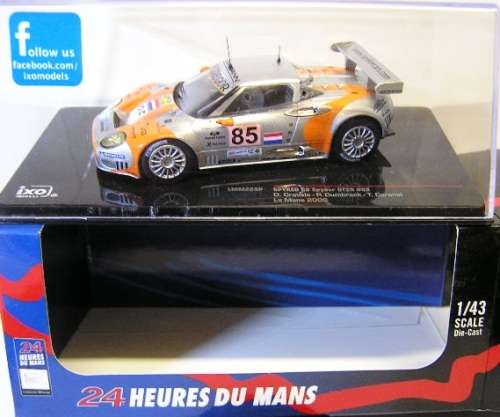 IXO Diecast Model Car LMM223P Spyker c8 c 8 Spyder GT 2 R No 85 Le Mans 2006 1/43 scale new in pack