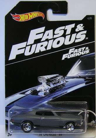 Hotwheels Hot Wheels Diecast Model Car Fast & Furious Movie Film TV Chevy Chevrolet Chevelle SS 1970
