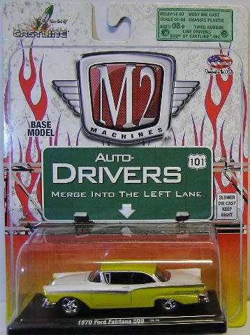 Castline M2 Diecast Model Car Drivers Ford Fairlane 500 1970 1/64 scale new in pack