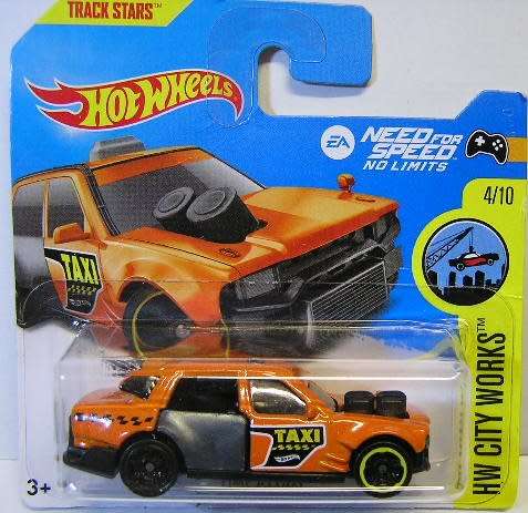 Hotwheels Hot Wheels Diecast Model Car 2017 168 / 365 Time Attaxi Need For Speed Gaming 1/64 scale