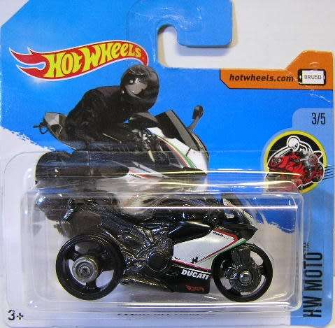 Hotwheels Hot Wheels Diecast Model Motorcycle Bike 2017 187 / 365 Ducati 1199 Panigale HW Moto new