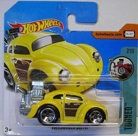 Hotwheels Hot Wheels Diecast Model Car 2017 172 / 365 VW Volkswagen Beetle Tooned new in pack