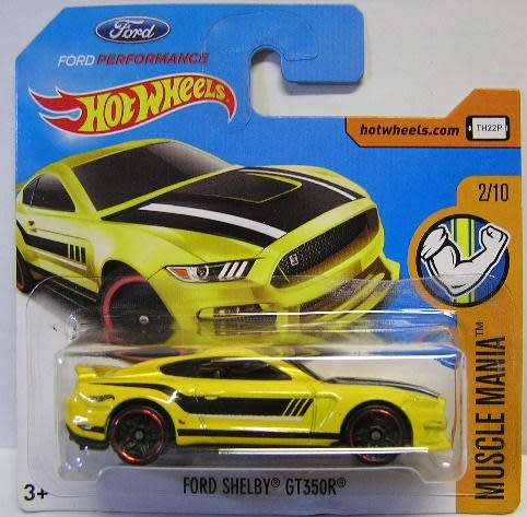 Hotwheels Hot Wheels Diecast Model Car 2017 311 / 365 Ford Mustang Shelby GT 350 R Muscle Mania 1/64