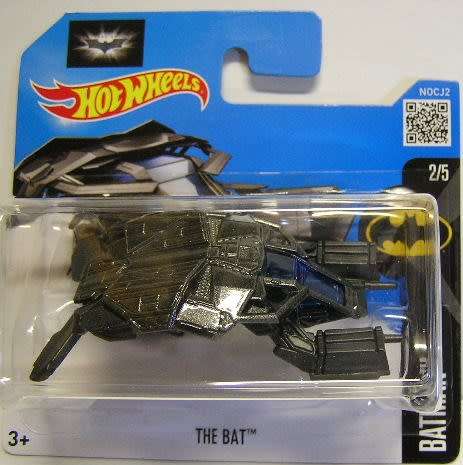 Hotwheels Hot Wheels Diecast Model 2016 227 / 250 Batman The Bat Dark Knight Movie Film TV new