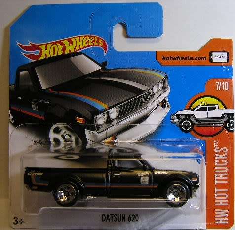 Hotwheels Hot Wheels Diecast Model Car 2017 317 / 365 Datsun 620 Pickup Hot Trucks 1/64 scale new